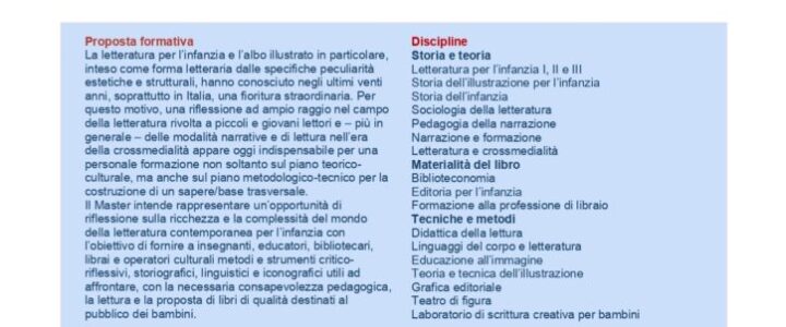 Master Letteratura per l'infanzia - Roma Tre Locandina primo lancio_page-0001
